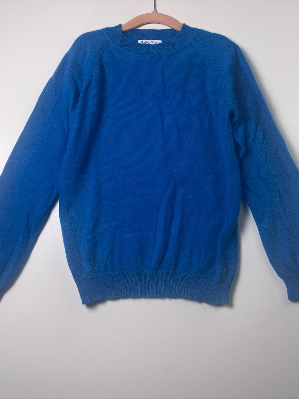 Baby CZ by Carolina Zapf Blue 100% Pure Cashmere Sweater Size 6Y GUC